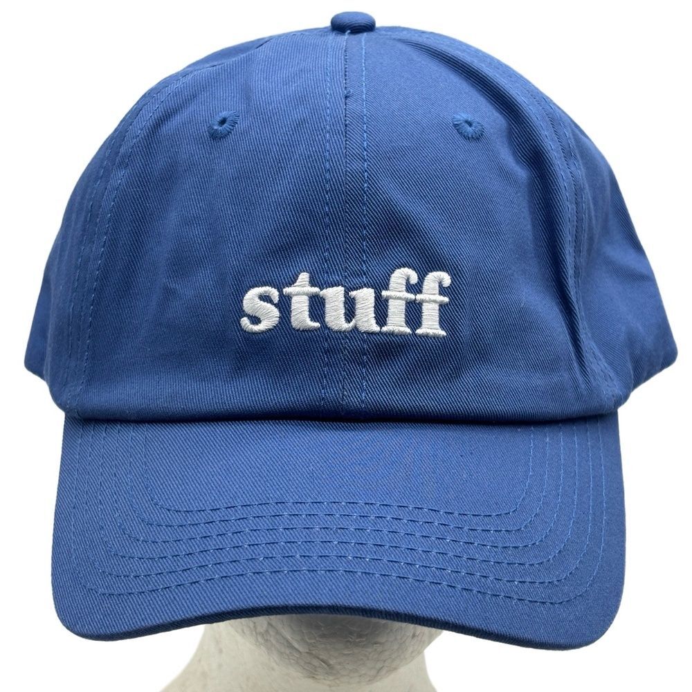 Howie Mandel Does Stuff Podcast Hat Blue “Stuff” Embroidered Dad Cap 100% Cotton